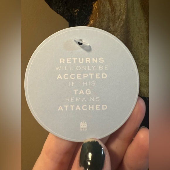 Hill House Ida Dress midi gold with black lace trim - Picture 7 of 9